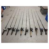 10- fishing rod and reels