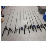 10- fishing rod and reels
