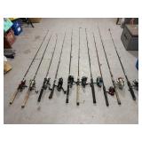 10- fishing rod and reels
