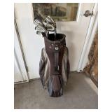 Wilson, golf clubs and bag
