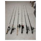 6- fishing rod and reels