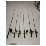 6- fishing rod and reels