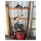 Craftsman shop vac, Sears battery charger, pinch
