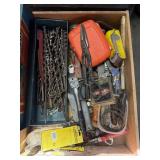 Drill bits and tools drawer contents