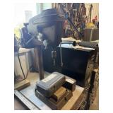 Bench top drill press and bits