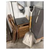Aluminum scoop shovel folding chairs and Wooden
