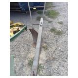 Red single walking plow
