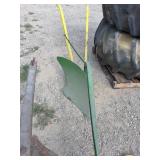 Green single walking plow