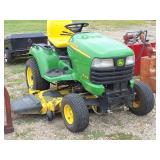 J.D. X475 all wheel steering riding lawn mower