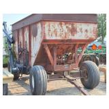 M & W double door gravity wagon with hyd seed