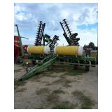 J.D. 7000 8 Row pull type planter w/ liquid
