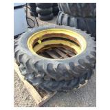 2-tractor tires w/ rims 11.2x38