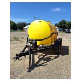 L&D Ag water trailer with gas motor 1000 gal.