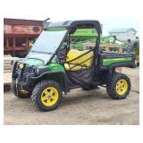 2015 J.D. 852i Gator power dump box warn winch