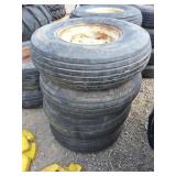 4-wagon wheels tires with rims