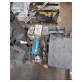 Pallet misc iron stands central pneumatic paint