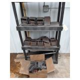 Rack with trailer parts