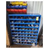 Blue bolt bin and smaller electric connector bin