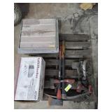 Pallet garage door opener hand tools fan