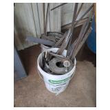 2-pails of misc iron