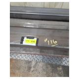 Misc size iron pieces  on bottom rail