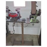 Grinder stand set up with 2-grinders, Bauer 2