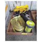 Tow rope grease gun trapes and rope
