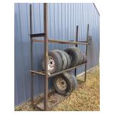 Tire rack and tires