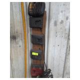 Hand tool battery chargers