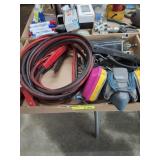 Rubber straps jumper cables starter