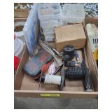 Misc nails screws wire plug in wrenches