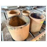 Clay tile sections