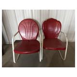 Vintage metal lawn chairs