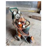Acetylene cutting torch w/cylinders