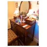 JENNY LIND DRESSER W/ ROUND MIRROR