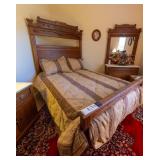 ORNATE WOOD BED