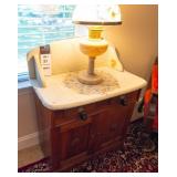 MARBLE TOP WASH STAND