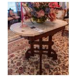 ANTIQUE VICTORIAN MARBLE TOP TABLE