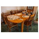 MAPLE WOOD TABLE WITH 4 CHAIRS