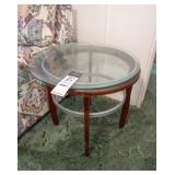 ROUND GLASS AND TABLE (2)