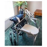 WHEELCHAIR, WALKER, POTTY CHAIR