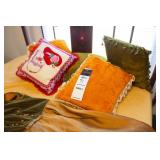 VINTAGE PILLOWS AND DRESSES