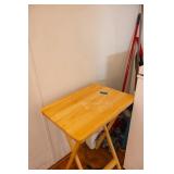 DIRT DEVIL VACCUM BROOMS AND TV TRAY