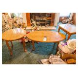 ROUND END TABLE, COFFEE TABLE, & SQUARE END TABLE