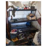 METAL SHELVING W/ CONTENTS