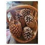 Pine Cones in Basket