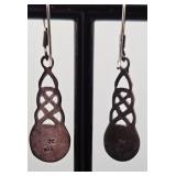 Sterling Silver and Turquoise Dangle Earrings