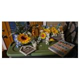 Floral Arrangement with Decorative Signage