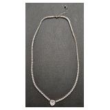 Heart-Shaped Stone Necklace