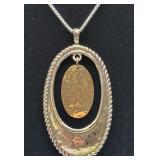 PZ 925 Israel Sterling Silver Necklace with Pendan